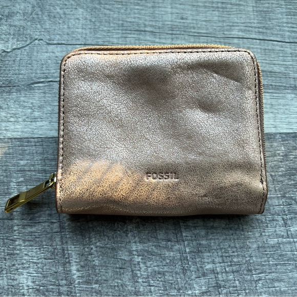 Fossil Emma RFID Mini Multi Wallet Rose Gold-Tone One Size - Picture 11 of 13